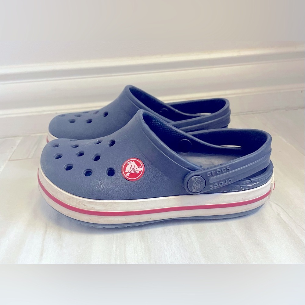 Navy Crocs